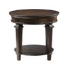 Tobias - Round End Table - Espresso