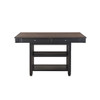 Baywater - Counter Height Table - Black / Dark Brown