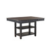 Baywater - Counter Height Table - Black / Dark Brown