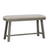Auburndale - Counter Height Bench - Dark Gray / Beige