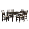 Blair Farm - 7 Piece Pack Dinette Set - Beige / Dark Brown