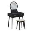 Camilla - Vanity Dresser With Mirror And Stool