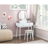 Camilla - Vanity Dresser With Mirror And Stool