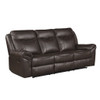 Aram - Double Reclining Sofa With Center Drop-Down Cup Holders, Receptacles, Hidden Drawer And USB Ports