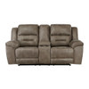 Hazen - Double Reclining Loveseat With Center Console - Brown