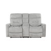 Lyndon - Double Reclining Loveseat With Center Console - Gray