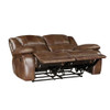 Ellicott - Double Reclining Loveseat - Brown