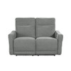 Edition - Power Double Lay Flat Reclining Loveseat With Power Headrests And USB Ports - Dove Gray
