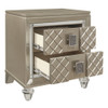 Loudon - Nightstand - Gold / Silver / Champagne