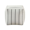 Easley - Pewter Pouf - Multicolor