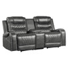 Putnam - Power Double Reclining Loveseat With Center Console, Receptacles And USB Ports