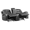 Putnam - Power Double Reclining Loveseat With Center Console, Receptacles And USB Ports