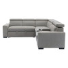 Farrah - 3 Piece Sectional With Adjustable Headrests - Light Gray