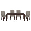Kavanaugh - 5 Piece Dining Room Set (Table & 4 Side Chairs) - Dark Brown / Gray