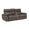 Maroni - Power Double Reclining Loveseat With Center Console And Power Headrests