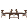 Bergen - 5 Piece Dining Room Set (Table & 4 Side Chairs) - Oak