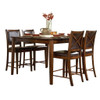 Verona - 5 Piece Dining Room Set (Table & 4 Side Chairs) - Brown