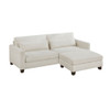 Zeke - 2 Piece Set (Sofa & Ottoman) - White