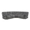 Muirfield - 3 Piece Reclining Sectional With Left Console - Gray