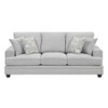 Sarah - Sofa & Loveseat - Pearl Silver