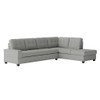 Maston - 3 Piece Reversible Sectional With Drop-Down Cup Holders And Storage Ottoman