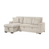 Rhett - 3 Piece Reversible Sectional With Pull-Out Bed And Hidden Storage