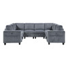 Walterboro - Sectional With Storage, Storage Pouches And Charging Ports