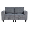 Walterboro - Loveseat With Storage, Storage Pouches And Charging Ports