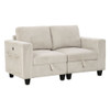 Walterboro - Loveseat With Storage, Storage Pouches And Charging Ports