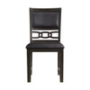 Amherst - Standard Height Faux Leather Side Chair (Set of 2) - Walnut