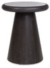 Bracken - Round End Table - French Black