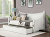 DARIEL Wood White Daybed with Underbed Storage/Trundle