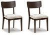 Mallenette - Dining Upholstered Side Chair (Set of 2) - Merlot