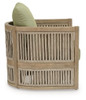 Serena Shores - Lounge Chair With Cushion (Set of 2) - Beige / Green