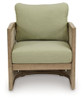 Serena Shores - Lounge Chair With Cushion (Set of 2) - Beige / Green