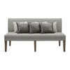 Gramercy - Upholstered Dining Settee - Dark Brown