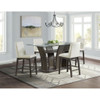 Dapper - Rectangular Counter Dining 5 Piece Set-Table And Four Chairs - Walnut