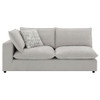 Marisa - Modular Left Facing Loveseat With 2 Pillows - Beige Boucle