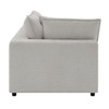 Marisa - Modular Left Facing Loveseat With 2 Pillows - Beige Boucle
