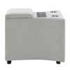 Emee - Console With USB - Gray Corduroy