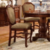 Chateau De Ville - Counter Height Chair Set of 2) - Fabric & Cherry Finish