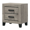 Mari - Nightstand - Light Gray Finish