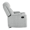 Galya - Motion Glider Recliner - Light Gray Chenille