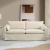 Shane - Sofa With 2 Pillows - Beige Linen