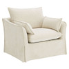 Shane - Chair With 2 Pillows - Beige Linen