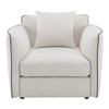 Yolanda - Chair With Pillow - Beige Chenille