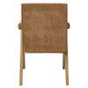 Zoey - Arm Chair (Set of 2) - Chocolate Chenille & Oak
