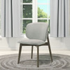 Mallin - Side Chair (Set of 2) - Gray Chenille & Walnut