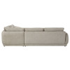 Jonina - Sectional Sofa With 4 Pillows - Beige Chenille