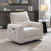 Lalisa - Power Motion Recliner With USB Port - Cream Chenille